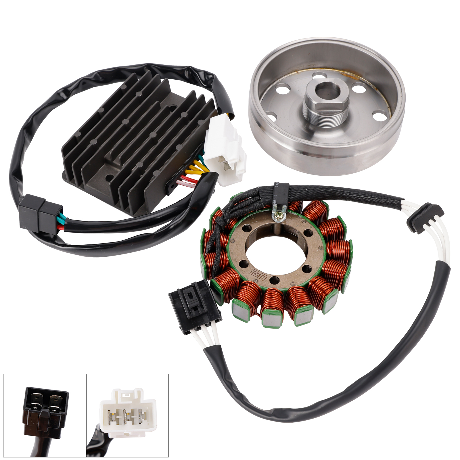 適用於Aprilia RSV4 1000 Tuono 1000 1100 V4 2011-2017飛輪+電盤+整流器