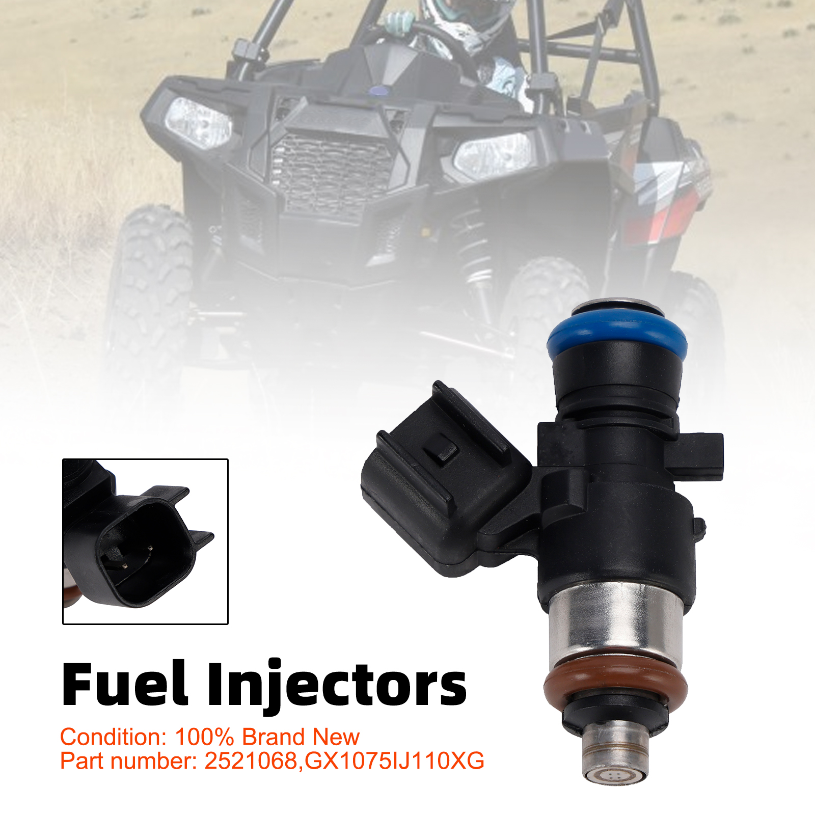 適用於 Polaris Ranger 570 EFI 14-21 2521068 GX1075IJ110XG 噴油嘴
