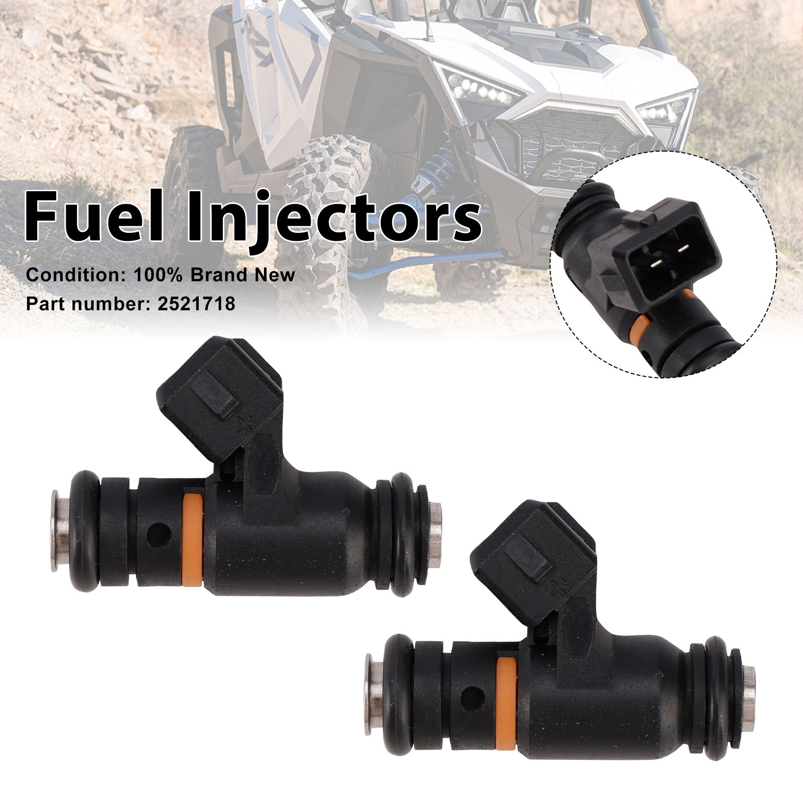 適用於 Polaris RZR XP 2017-2020 2521718 噴油嘴2隻裝-極限超快感