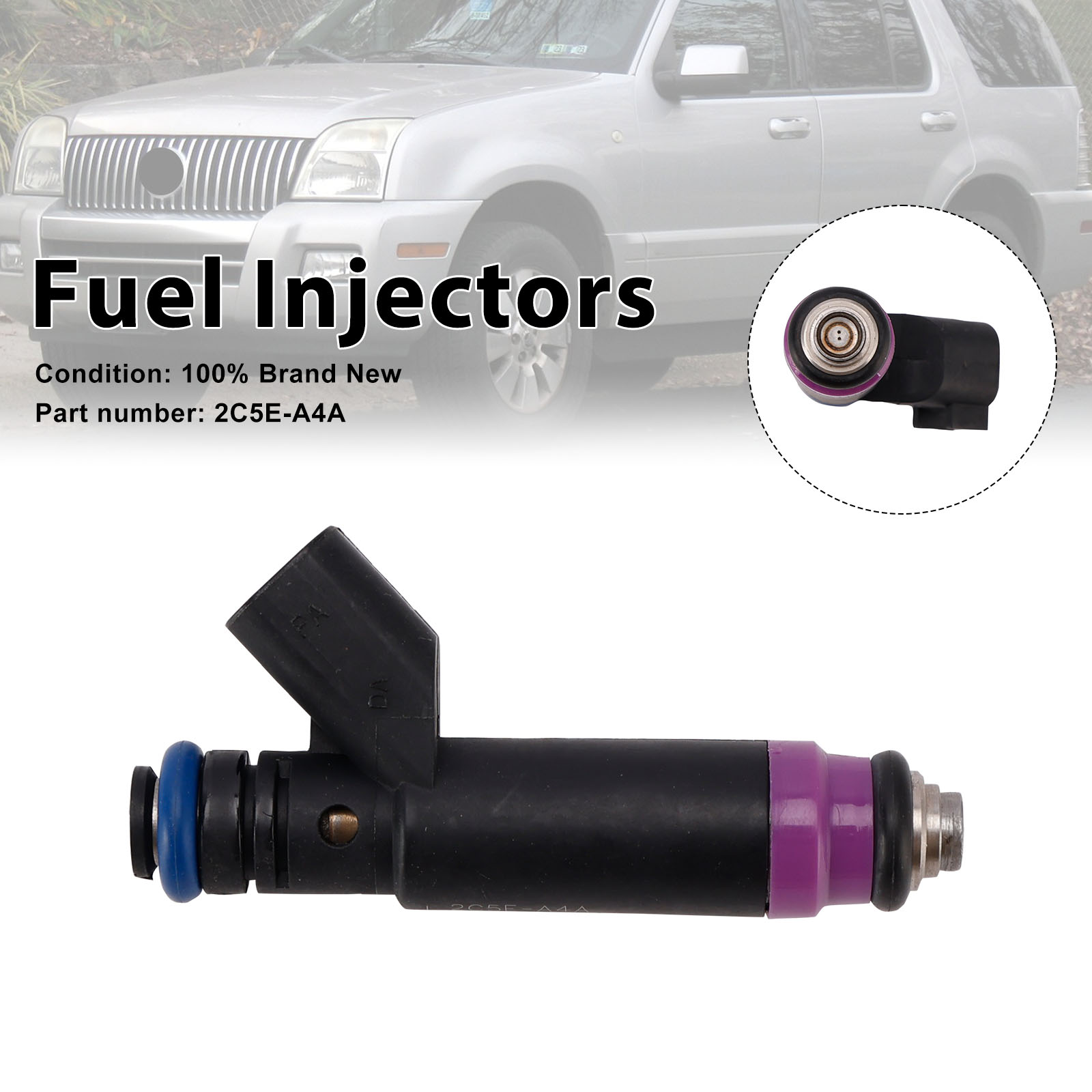 適用於 Mercury Ford 4.6L V8 2003-2010 2C5E-A4A 噴油嘴-極限超快感