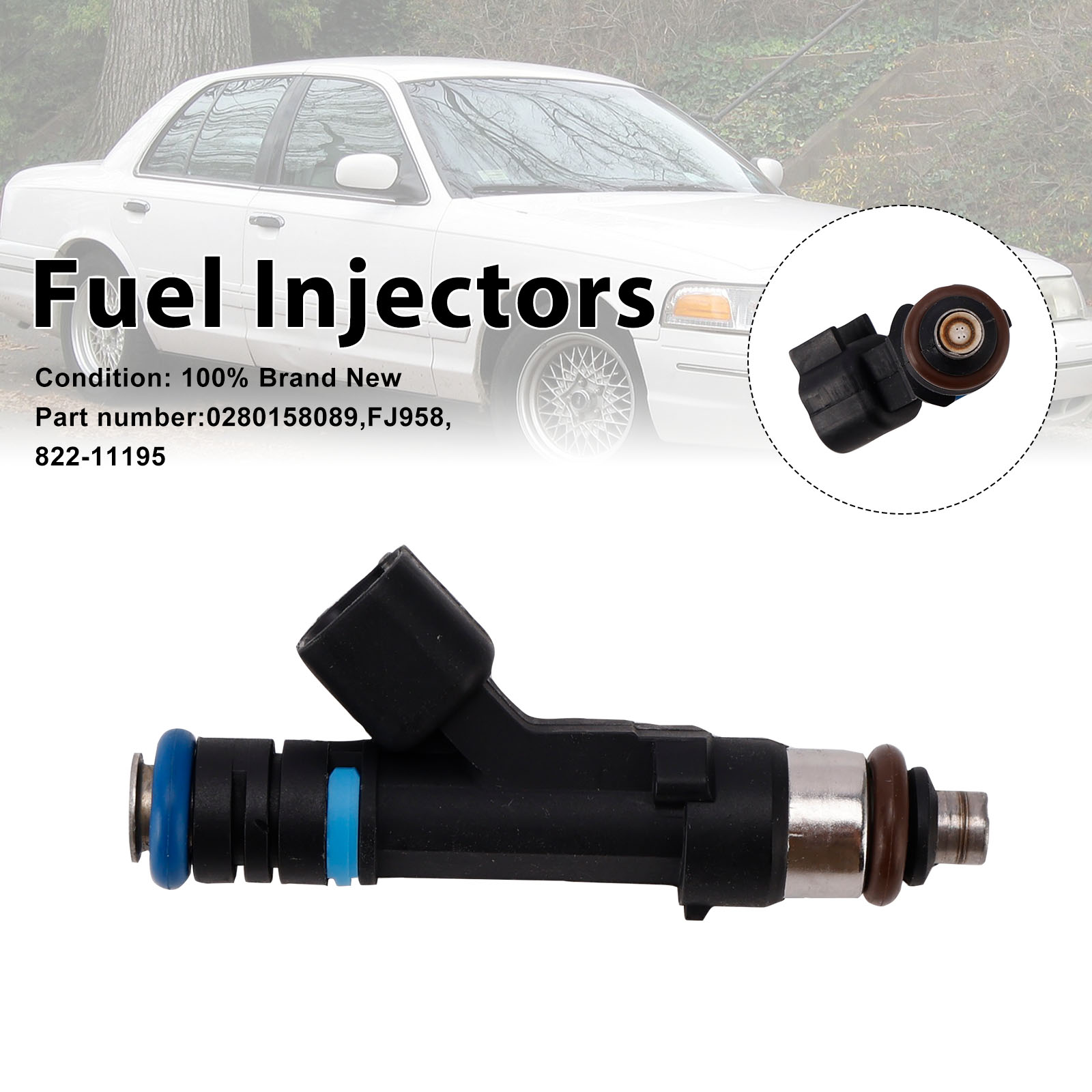 適用於 Mercury Grand Marquis Ford Lincoln 822-11195 噴油嘴