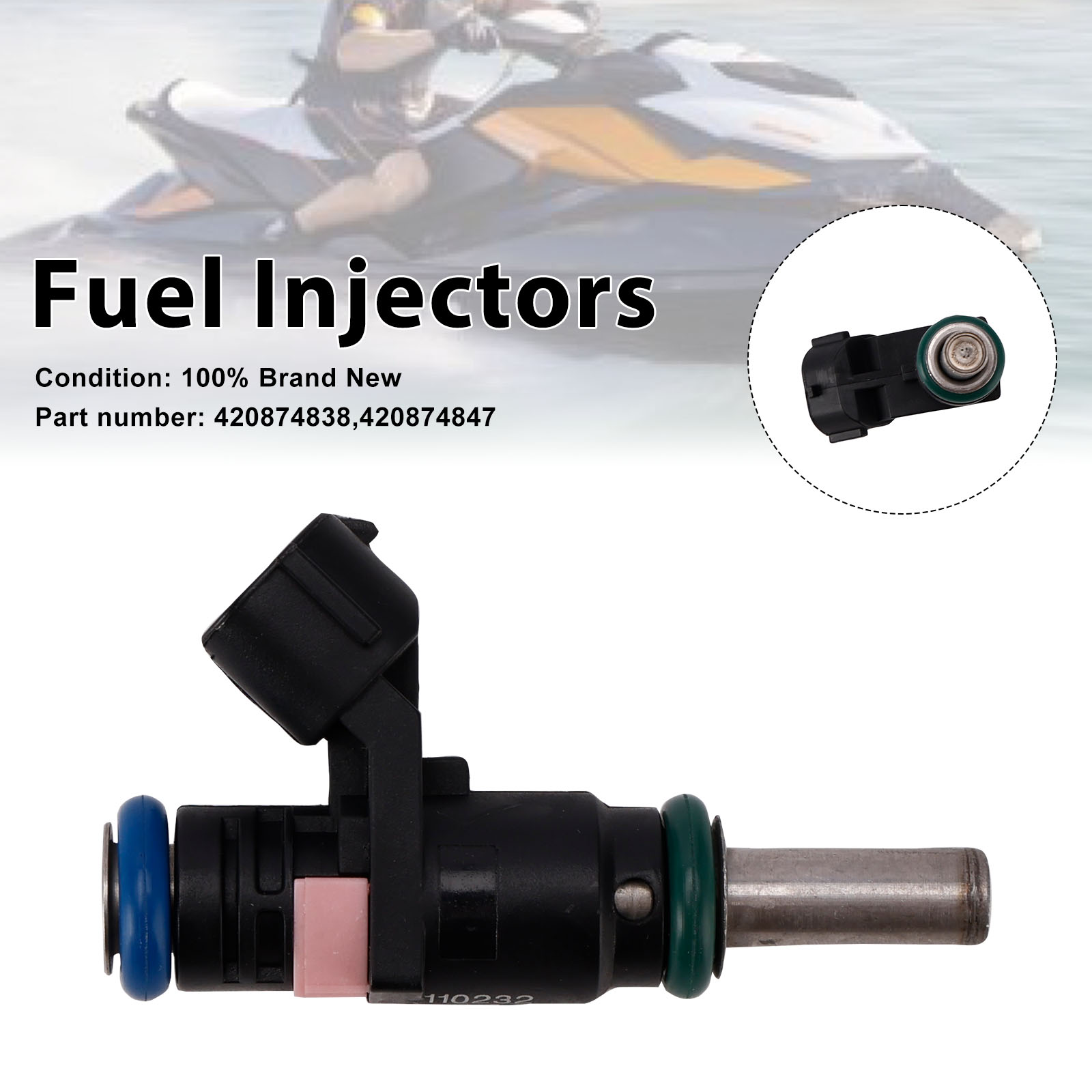適用於 Sea-Doo SPARK GTR GTI GTS420874847 420874838 噴油嘴-極限超快感
