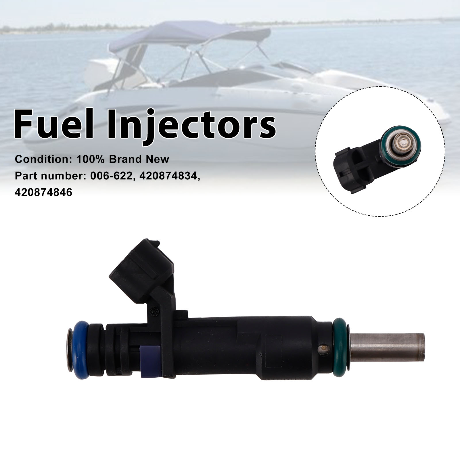 適用於 Sea-Doo GTI 155 GTR 215 RXT 260 420874834 420874846 噴油嘴