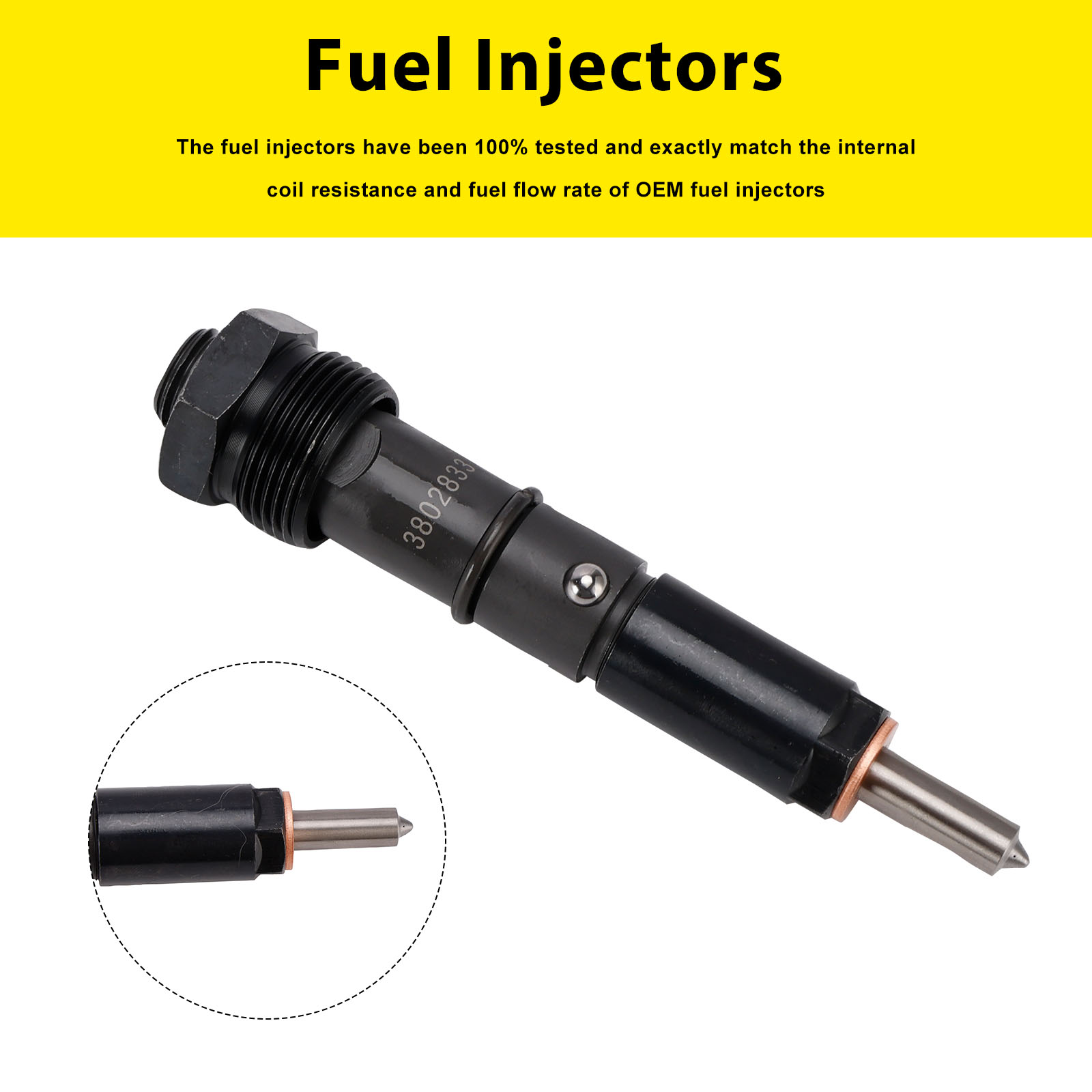 適用於 Cummins Marine Injector 6BTA 5.9L 3865968 3802833 噴油嘴