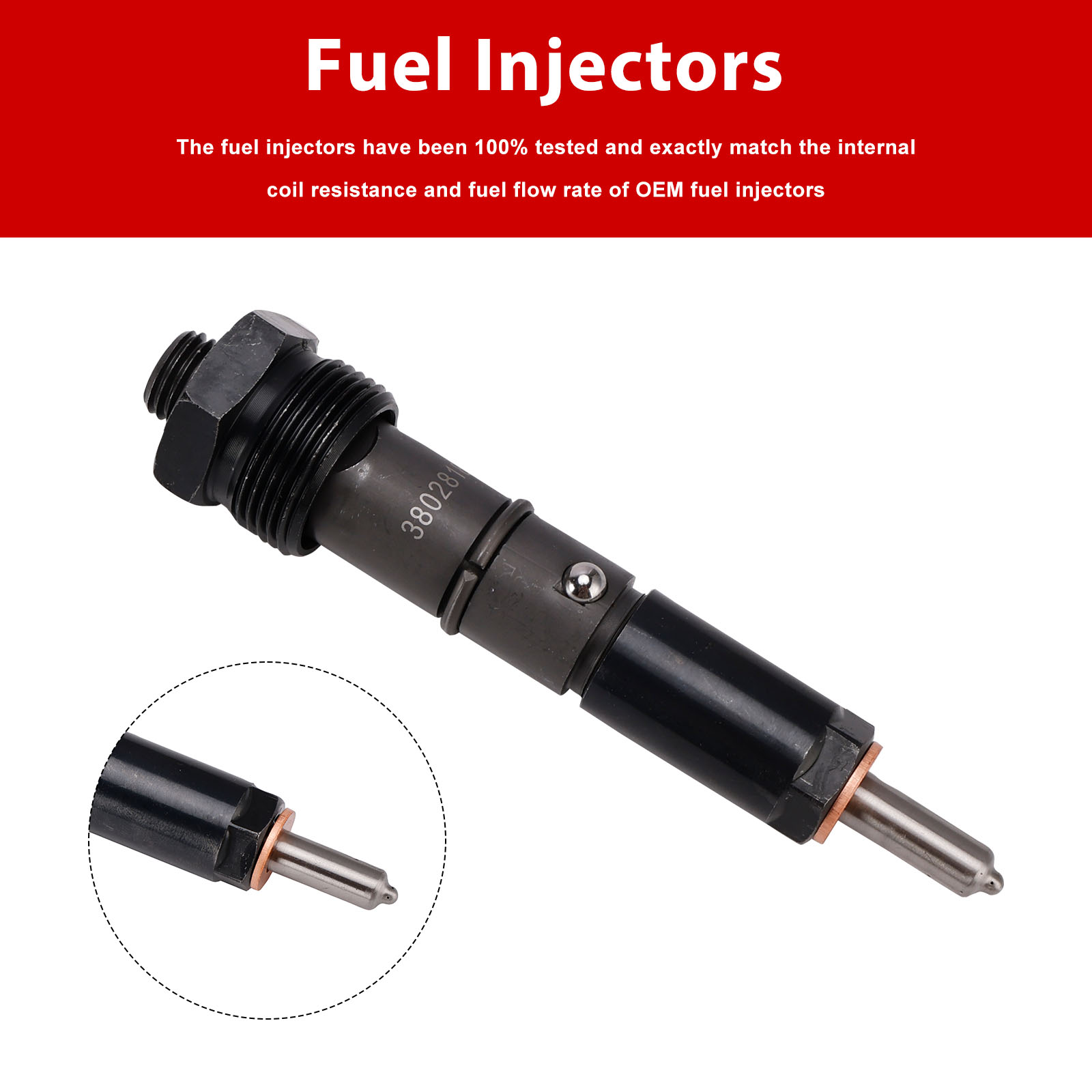 適用於 Cummins Marine 6BTA 5.9L 3802818 3802748RX 4089270RX 噴油嘴