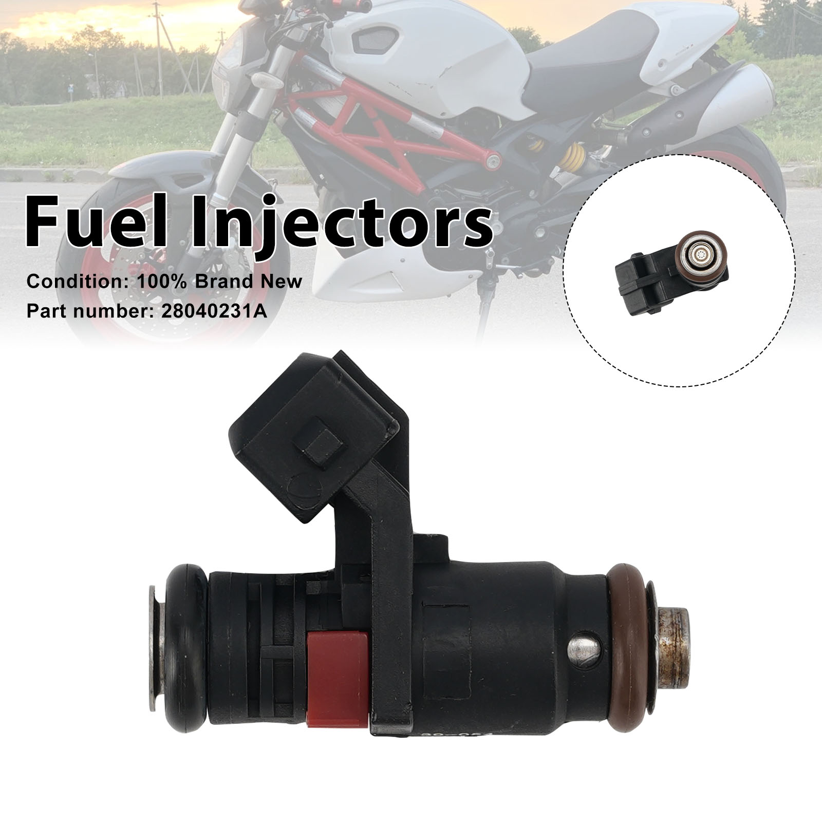 適用於 Ducati Monster 659 797 796 1110 28040231A 噴油嘴-極限超快感