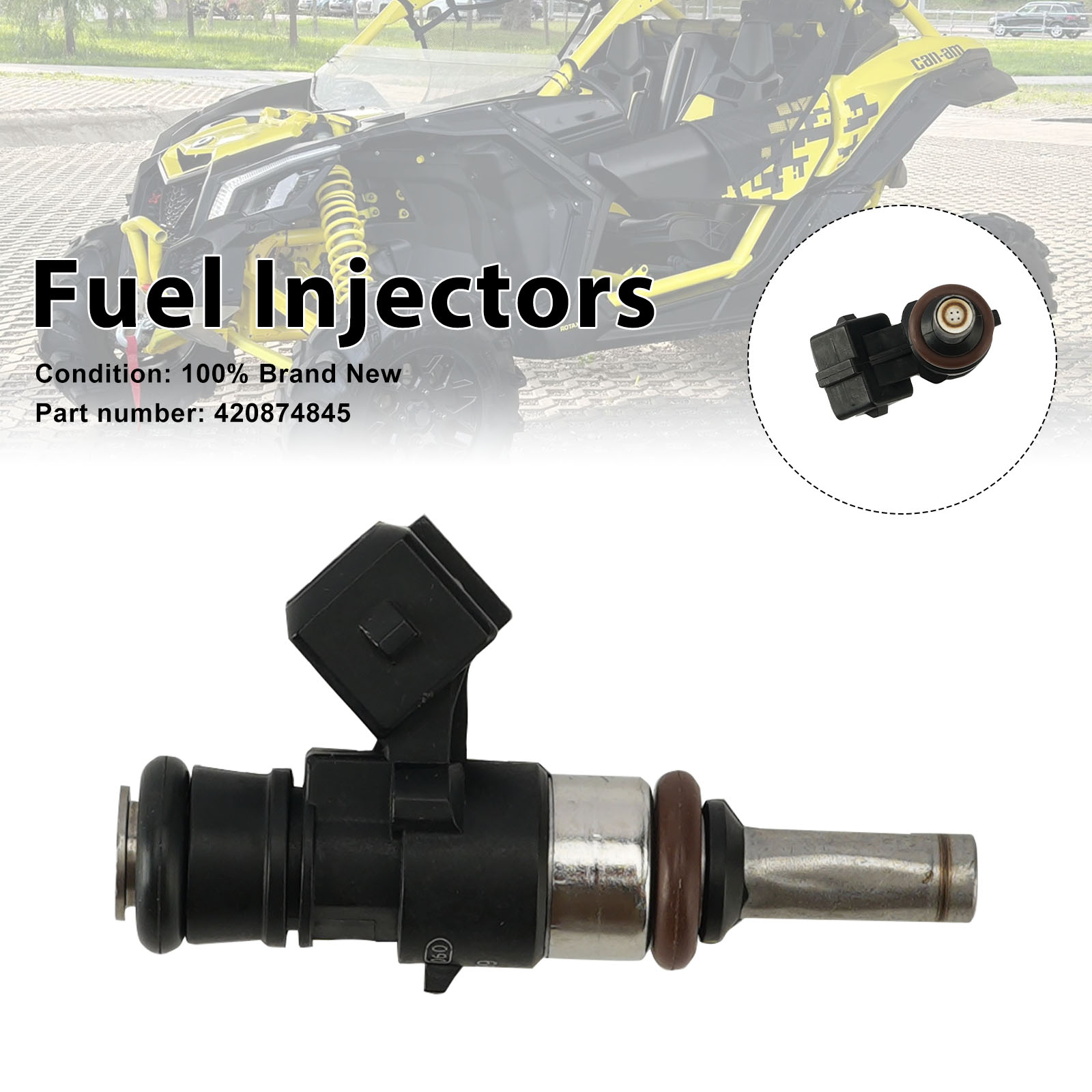 適用於 Can-Am Maverick X3 Turbo 2017-2022 420874845 噴油嘴-極限超快感