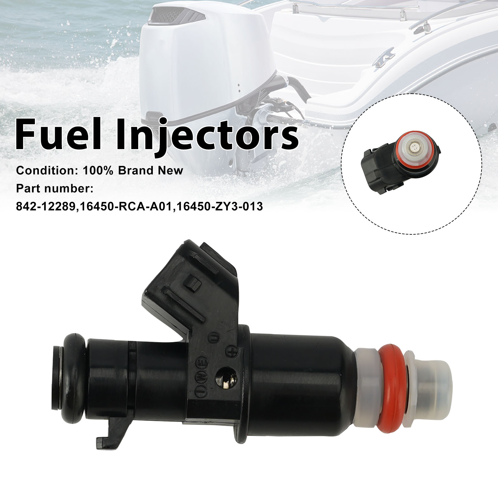 適用於 Honda Outboard 842-12289 16450-RCA-A01 16450-ZY3-013噴油嘴