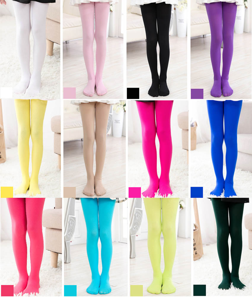 Girls Kid Nylon Silk Tights Pantyhose Hosiery Stockings Ballet Socks 4 ...