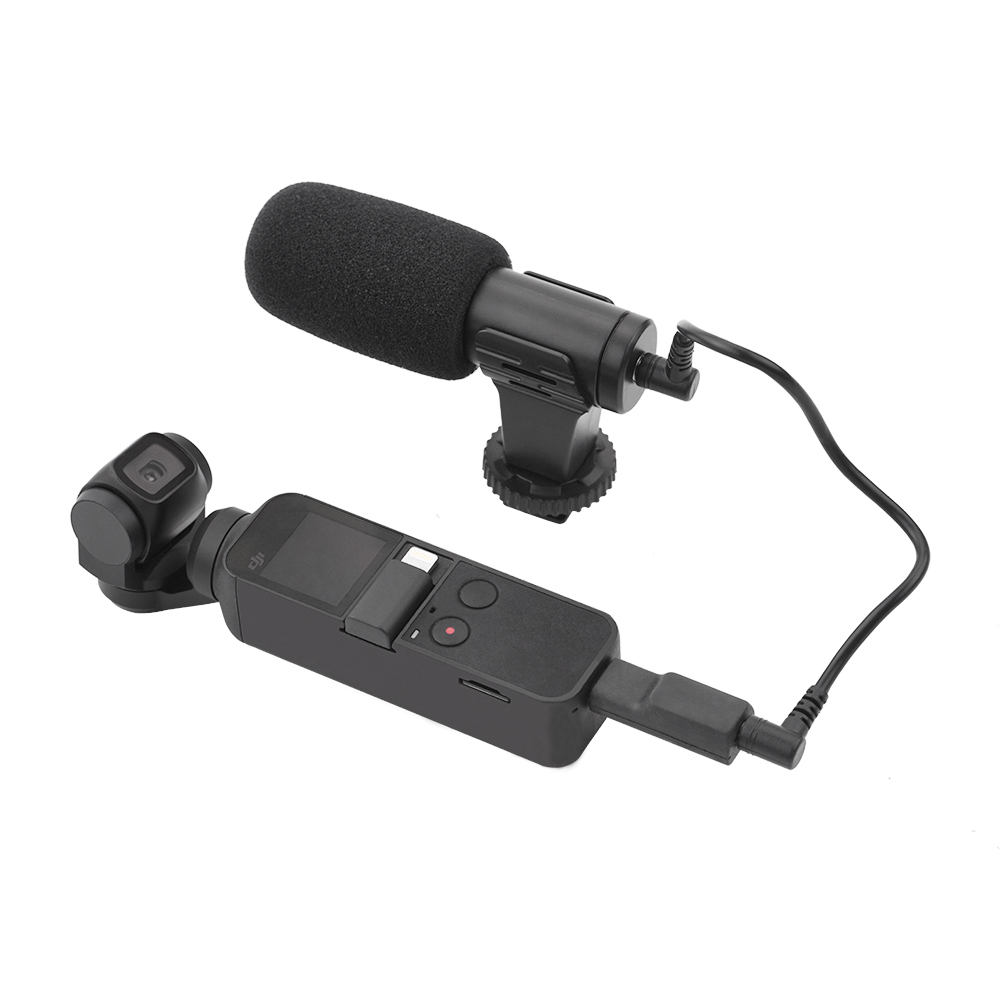 External Mic Audio Adapter USBC to 3.5mm Connector for DJI OSMO Pocket