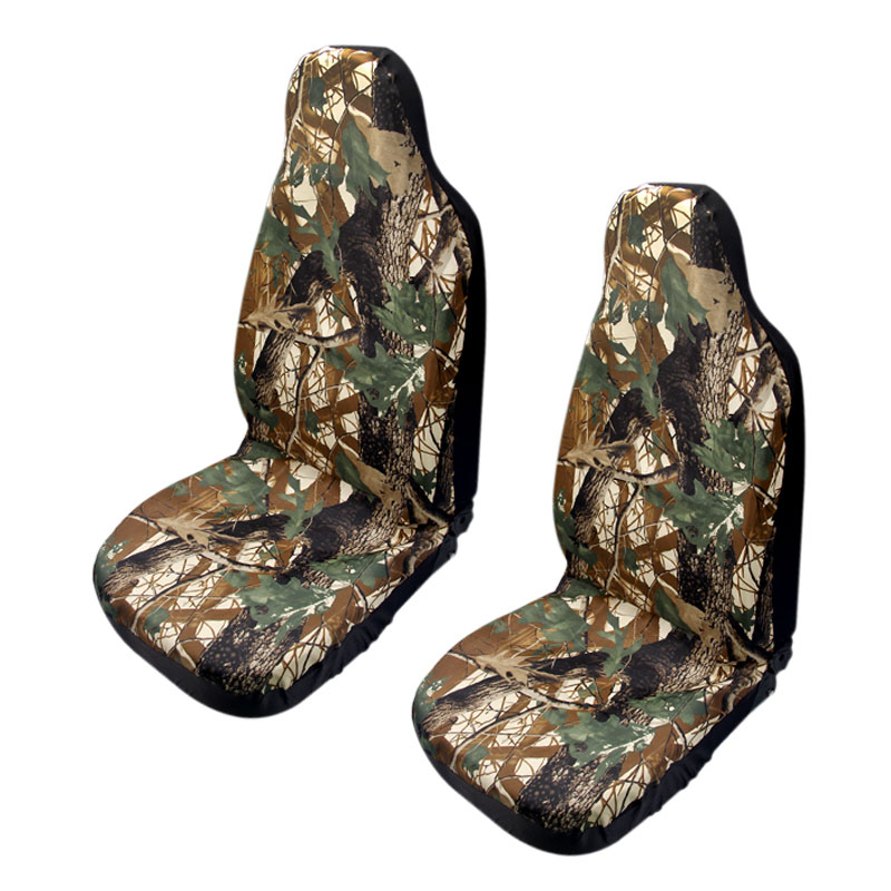 2x Camo Bucket Front Seat Covers Camouflage Universal Car Truck Seat ...