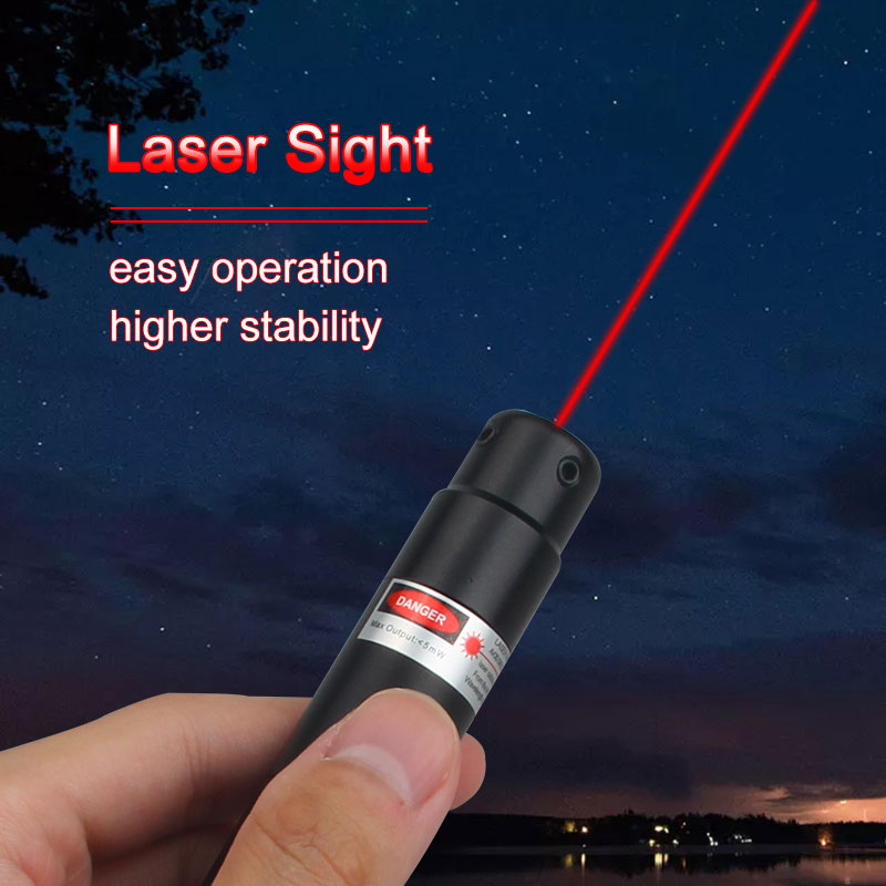 Red Laser Bore Sighter Kit .177 to .50 Caliber Rechargeable Battery