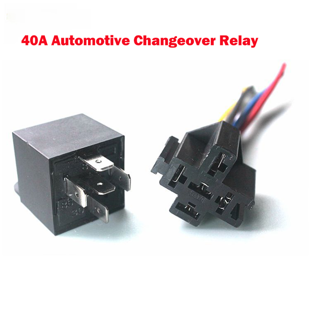 12V/24V 40A/80 AMP Automotive Car Truck 4/5 Pin Changeover Relay Switch