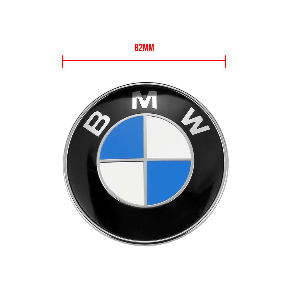 82mm Emblem Vorne Motorhaube Abzeichen +2x tüllen Für BMW 3er E46
