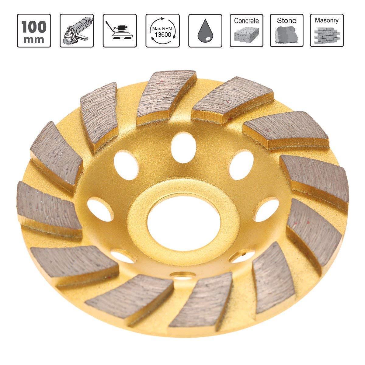 4/" 100mm Wood Grinding Wheel Diamond Segment Grinder Polishing Carving Disc