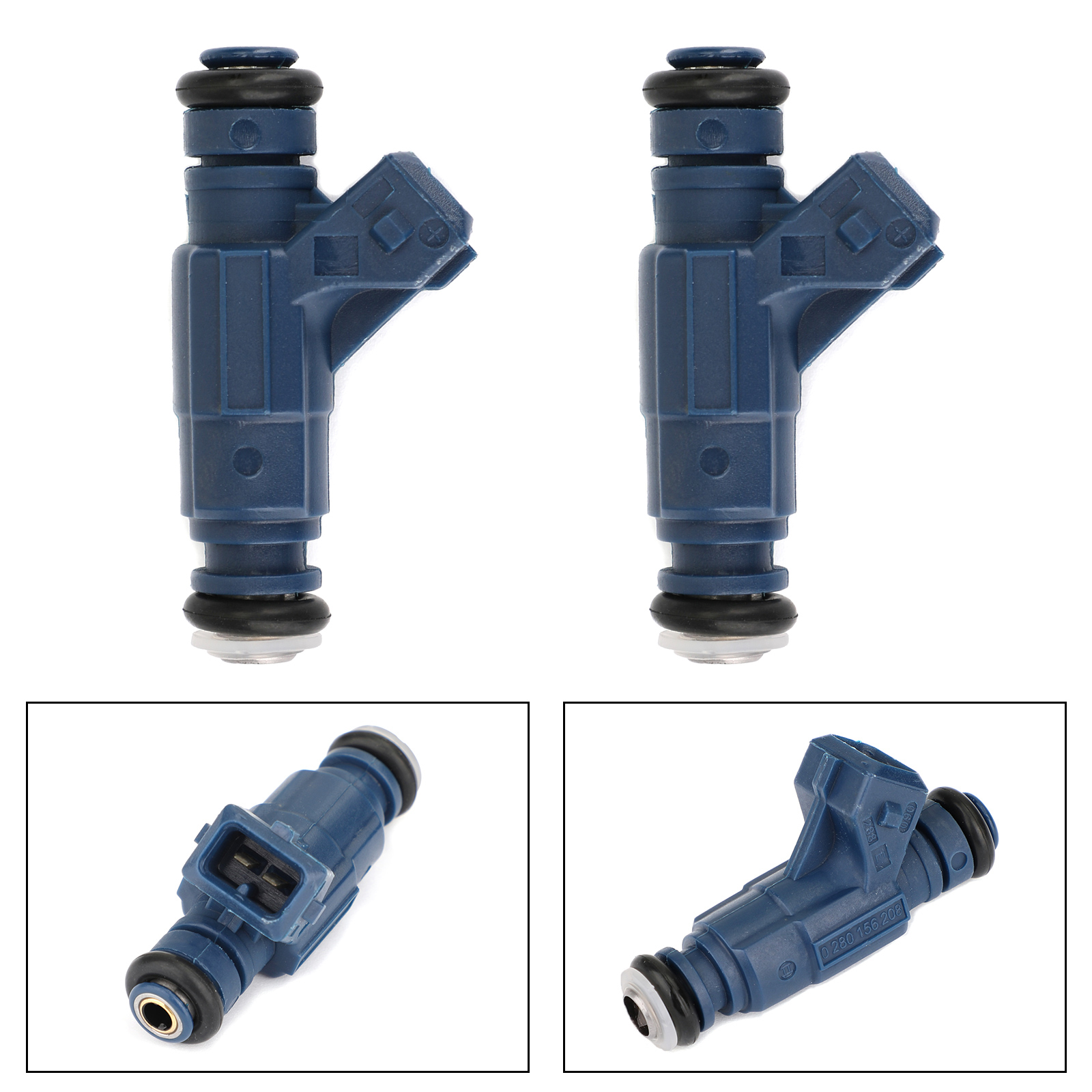 2X Fuel Injectors 0280156208 Fits Polaris SPORTSMAN 700 800 RANGER 700