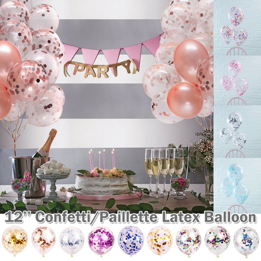 1//20//50 Pcs 12/" Colorful Confetti Latex Balloons Birthday Wedding Festival Decor