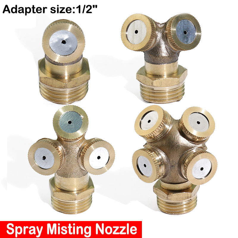 10tlg Messing Sprühdüse Düse Nebeldüse Sprühkühlung Messingspritze Sprinkler Kop