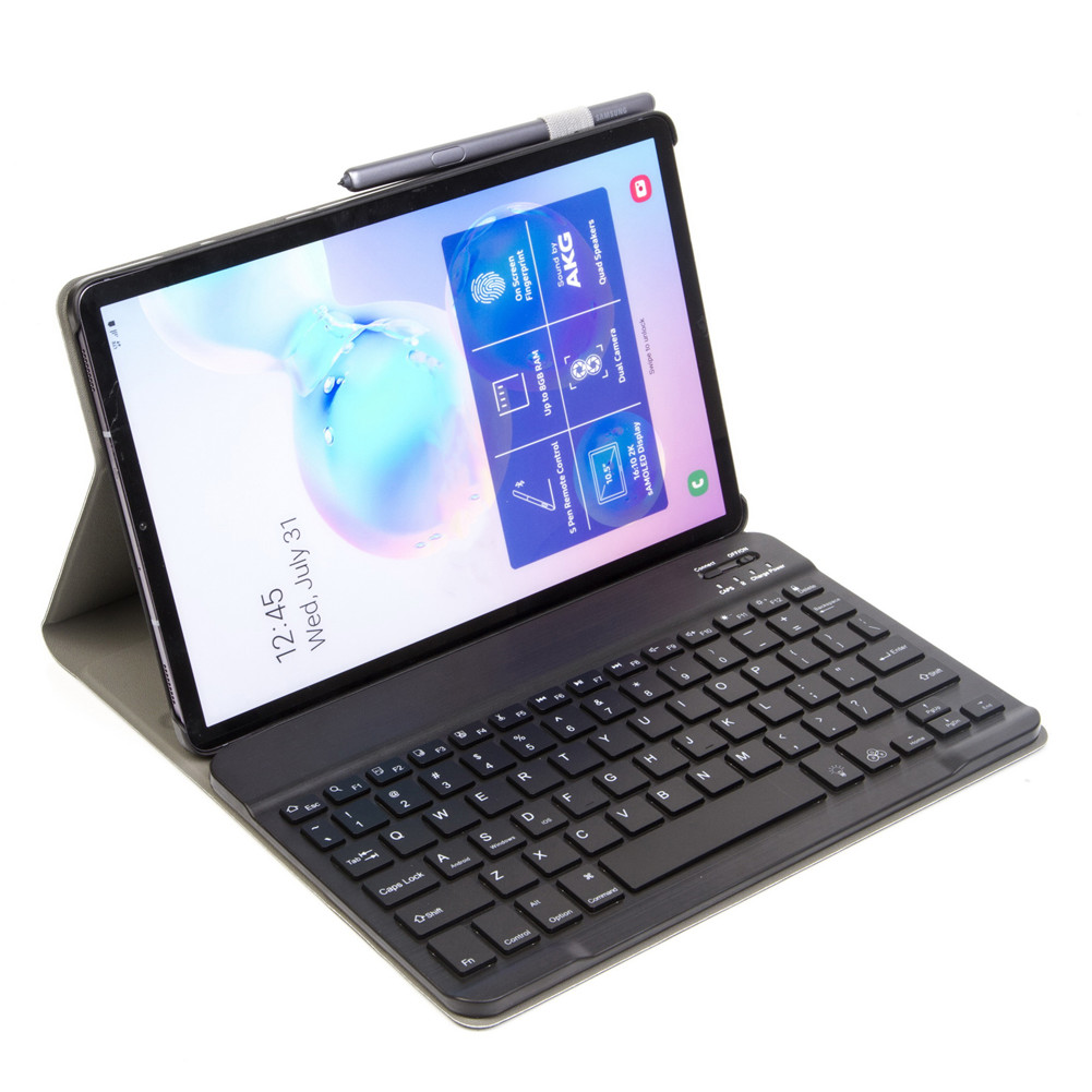 Leather Case & Wireless Keyboard For Samsung Galaxy Tab S7 Plus 12.4" T970 T976B eBay