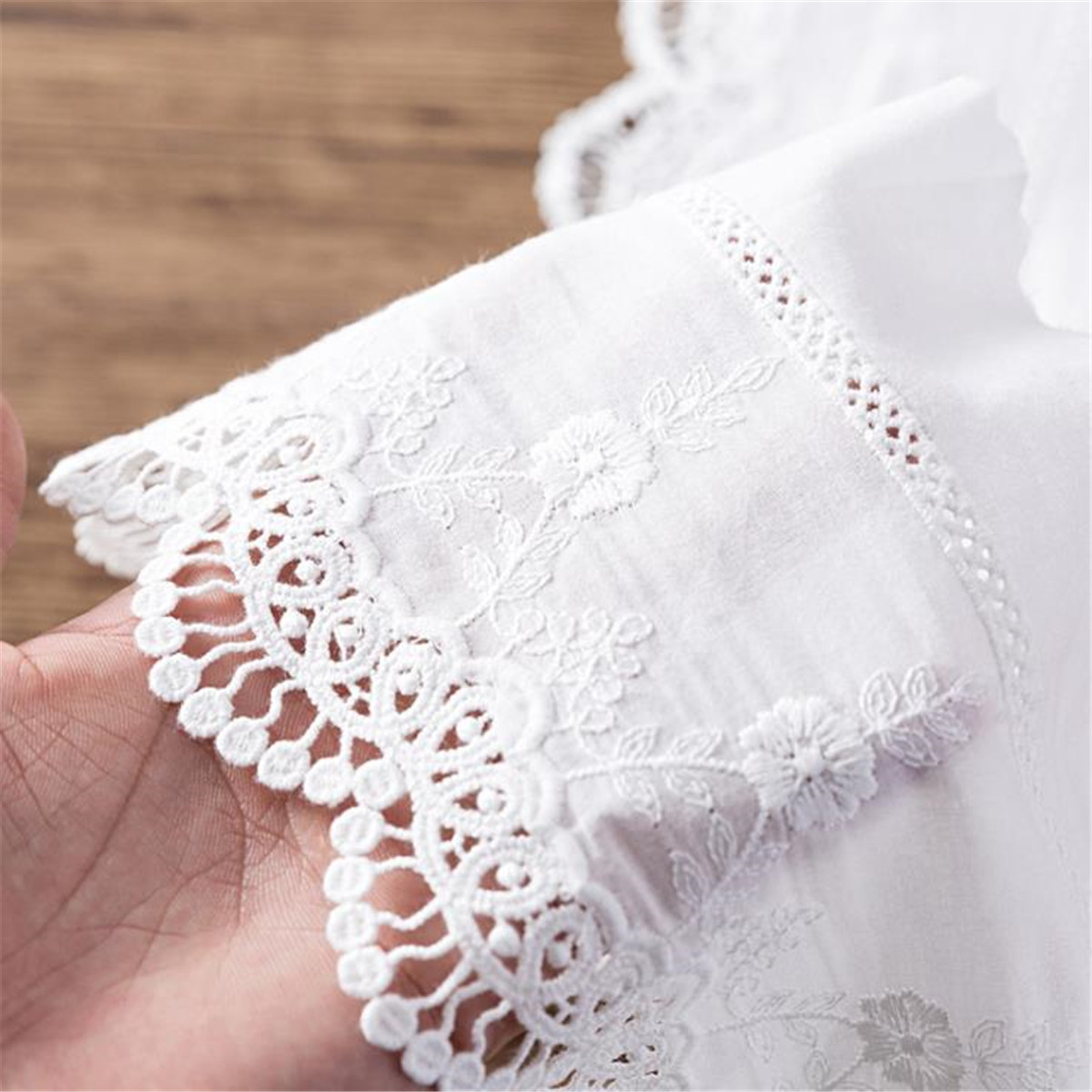 50CM Lace Fabric Trim Ruffle Edging Pleated Frill Sewing Elastic