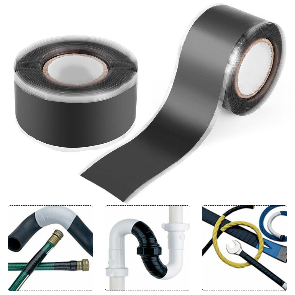 SOS Pipe Repair Tape Stop Water Leak burst plumbers waterproof Self amalgamating