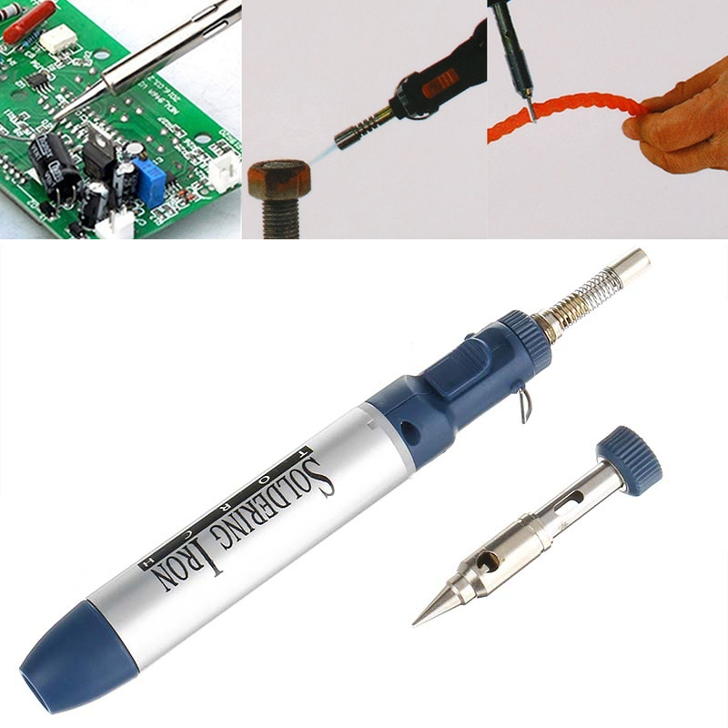 Gas Soldering Iron Cordless Welding Pen Burner Butane Blow Torch Tool AU eBay