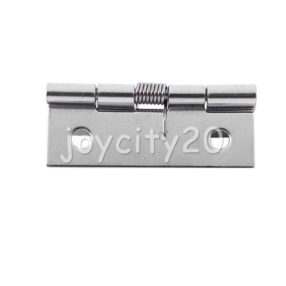 8x Selbstschluss Ecke Metall Feder-Scharnier Türscharnier