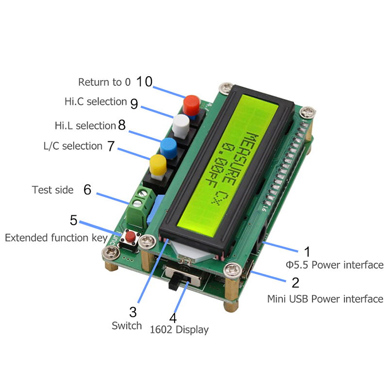 Neuer Digitaler LC100 A LCD Hochpräzisions Induktivitäts L C Messgerät