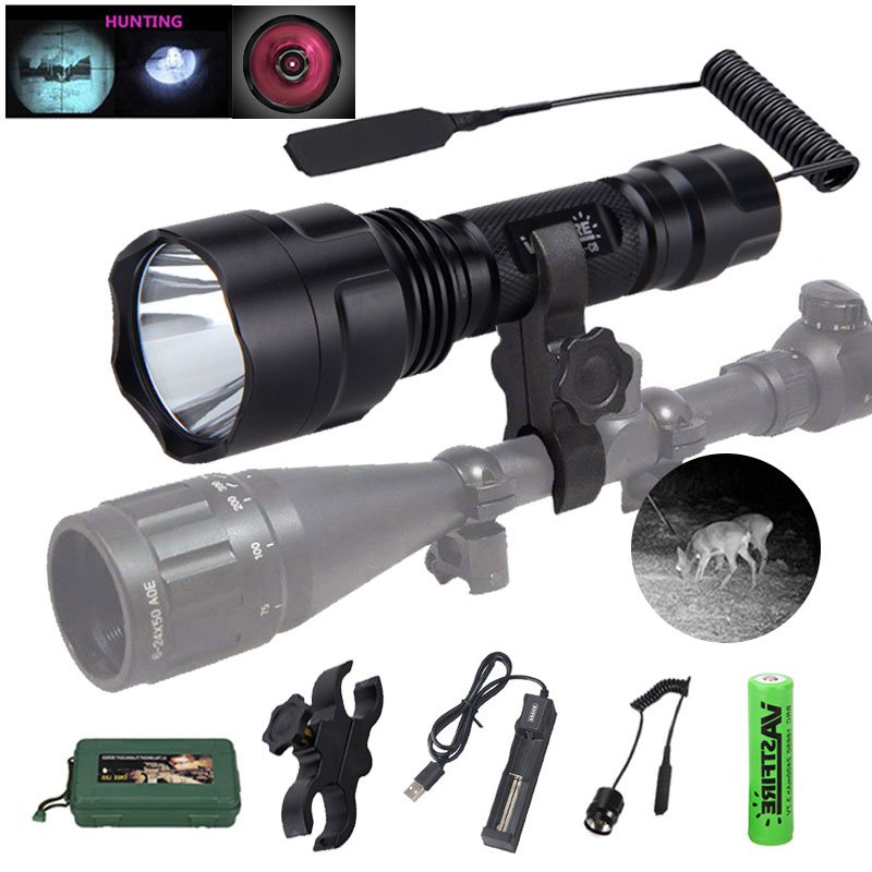 LED Hunting Lights Torch Lamping Lamp IR 850nm/940nm Night Vision