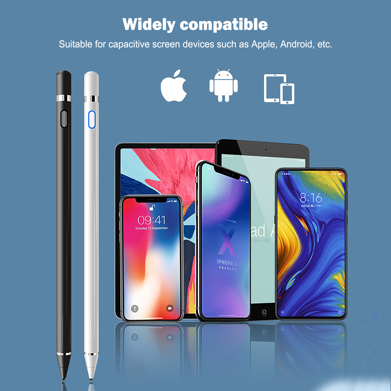 EMR-stylus met Digitale Gum, Vervangingspen voor Tablet Compatibel met Remarkable/Note Air/Scribe/Tab S6 Lite/S7 FE, Digitale Pen voor EMR-apparaten, EMR-pen