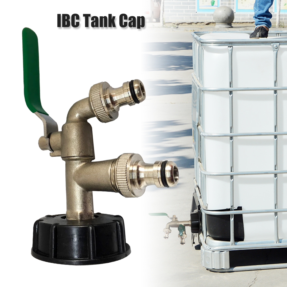 IBC S60X6 Water Tank Outlet Fitting/Connector/Adapter With Range Of Tap