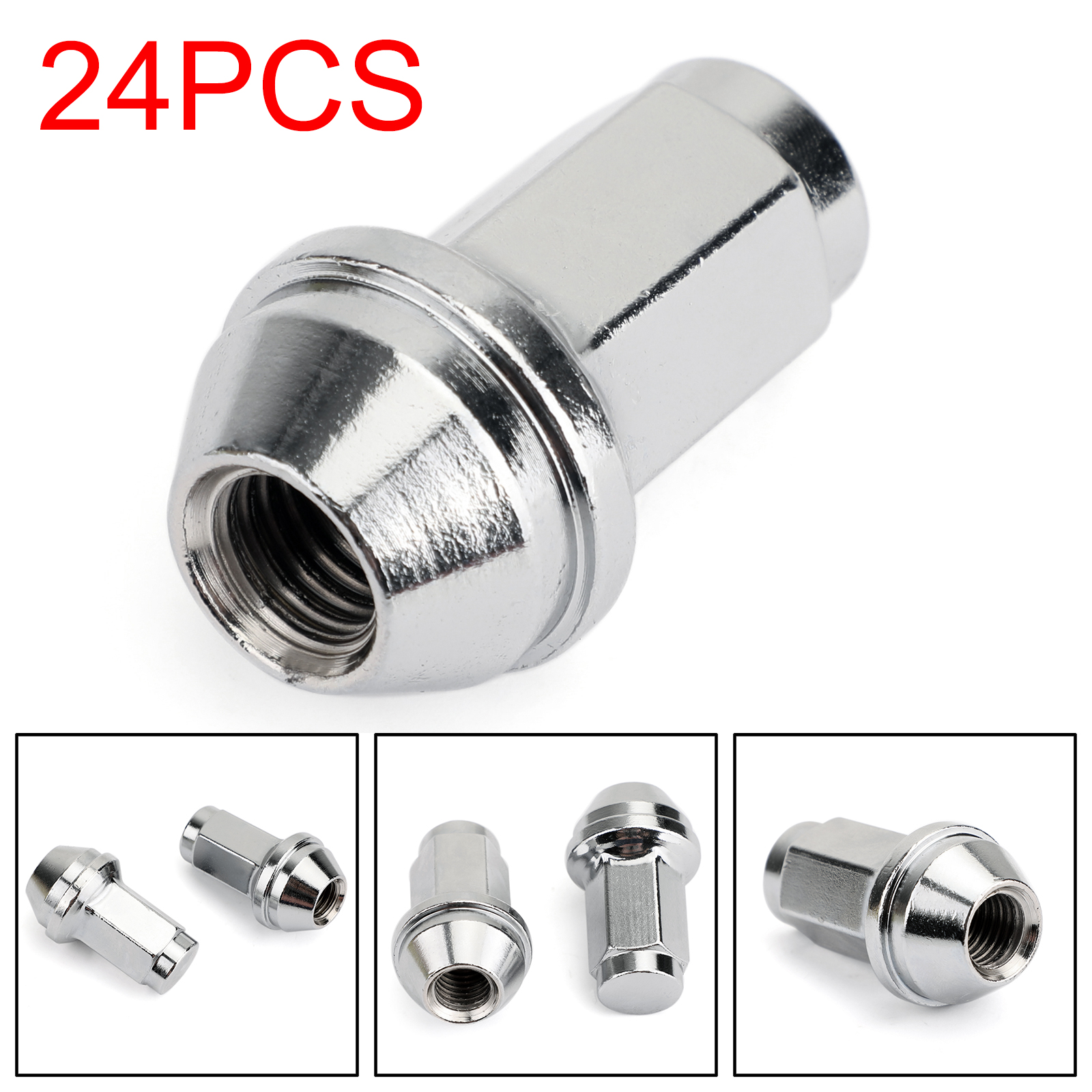24pcs 14x2 Stainless Lugs Nuts For Ford F150 Expedition Lug 4L3Z-1012-A 2013 F150 Stainless Steel Lug Nuts