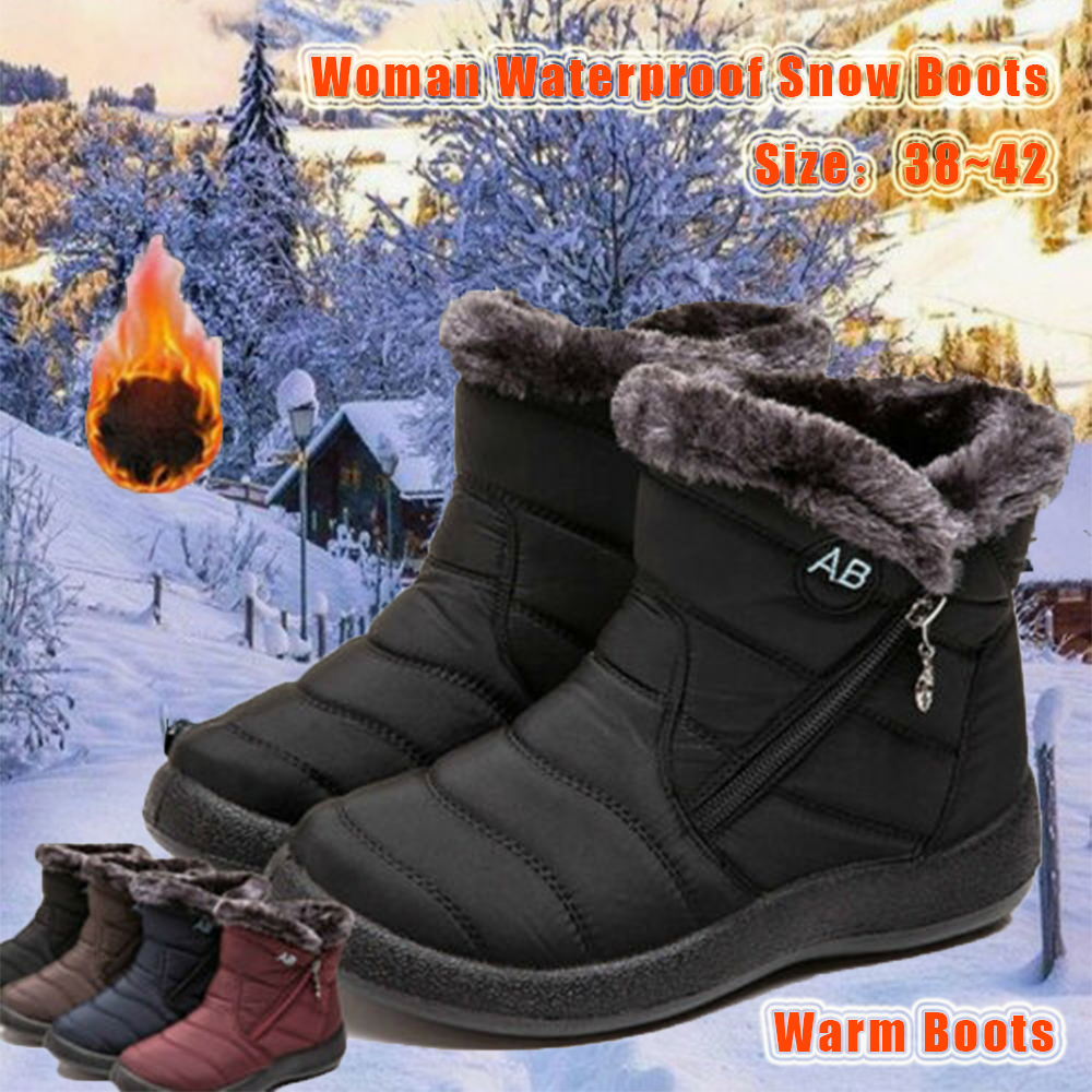 ladies fur lined ankle boots
