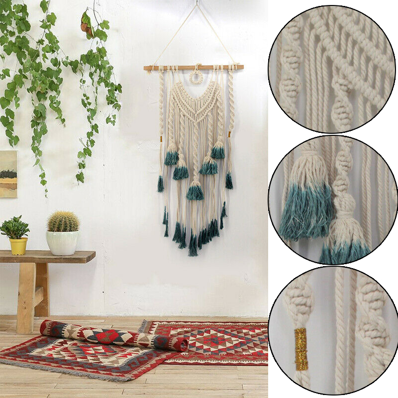 Macrame Woven Blanket Wall Hanging Boho Chic Bedroom Art Decor