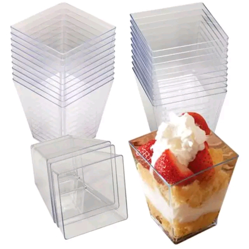 10-20pcs-2oz-mini-plastic-clear-square-cube-dessert-cups-mousse-cup