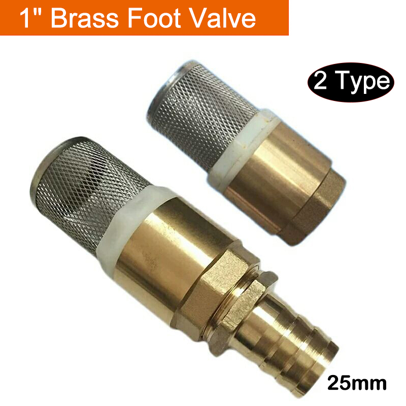 1" BSP Brass York Foot Valve Pump inlet filter /strainer with hosetail