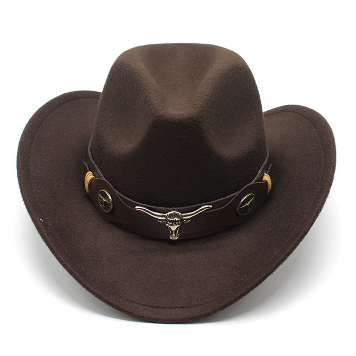 7816 Classic Western Cowboy Cap For Men Womens Wide Brim Fedora Cowgirl Hat Spencer Western Cowboy Hat for Men Women Wide Brim Fedora  main image 2