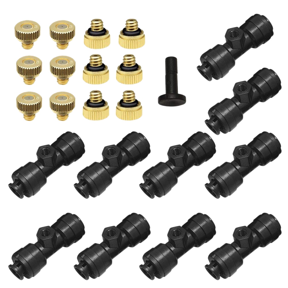 Brass Misting Nozzles Set For Outdoor Cooling Water Mist Fog Spray System Kit Au Ebay