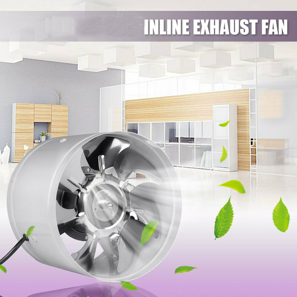 6/" INLINE CONDUIT VENTILATEUR D/'appoint cuisine salle de bain Extracteur Ventilateur d/'Extraction Ventilateur d/'Air