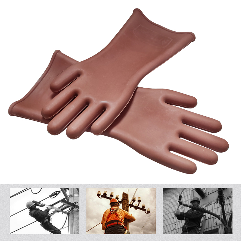 Insulating Safety Gloves 12KV High Voltage Electrical Electricians