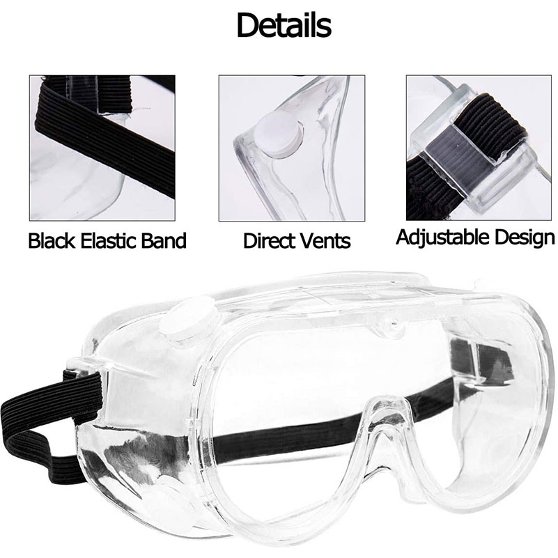 Fully Sealed Safety Goggles Glasses Eye Protection Work Lab Outdoor Anti-fog LL1