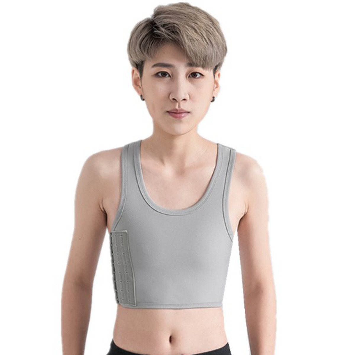 Short Chest Breast Vest Breathable Buckle Binder Trans Lesbian Tomboy Cosplay Ebay 2386