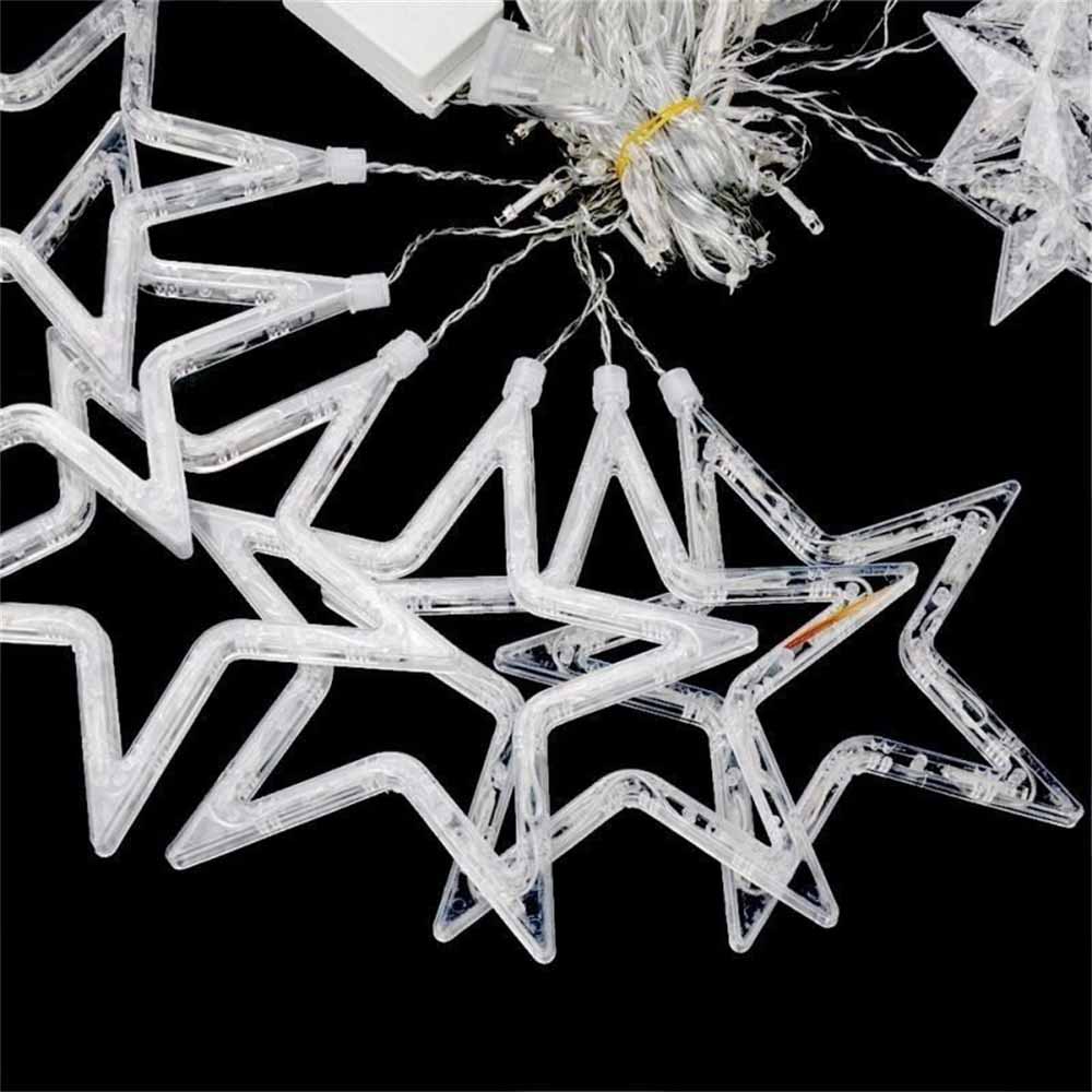 String Lights Window Decor Twinkling Stars Christmas Fairy Xmas Warm