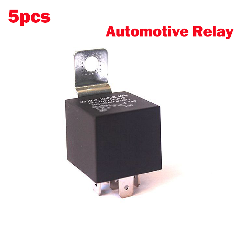 5x 12 24 48v Automotive Relay Socket 40a 4 5 Pin Bracket