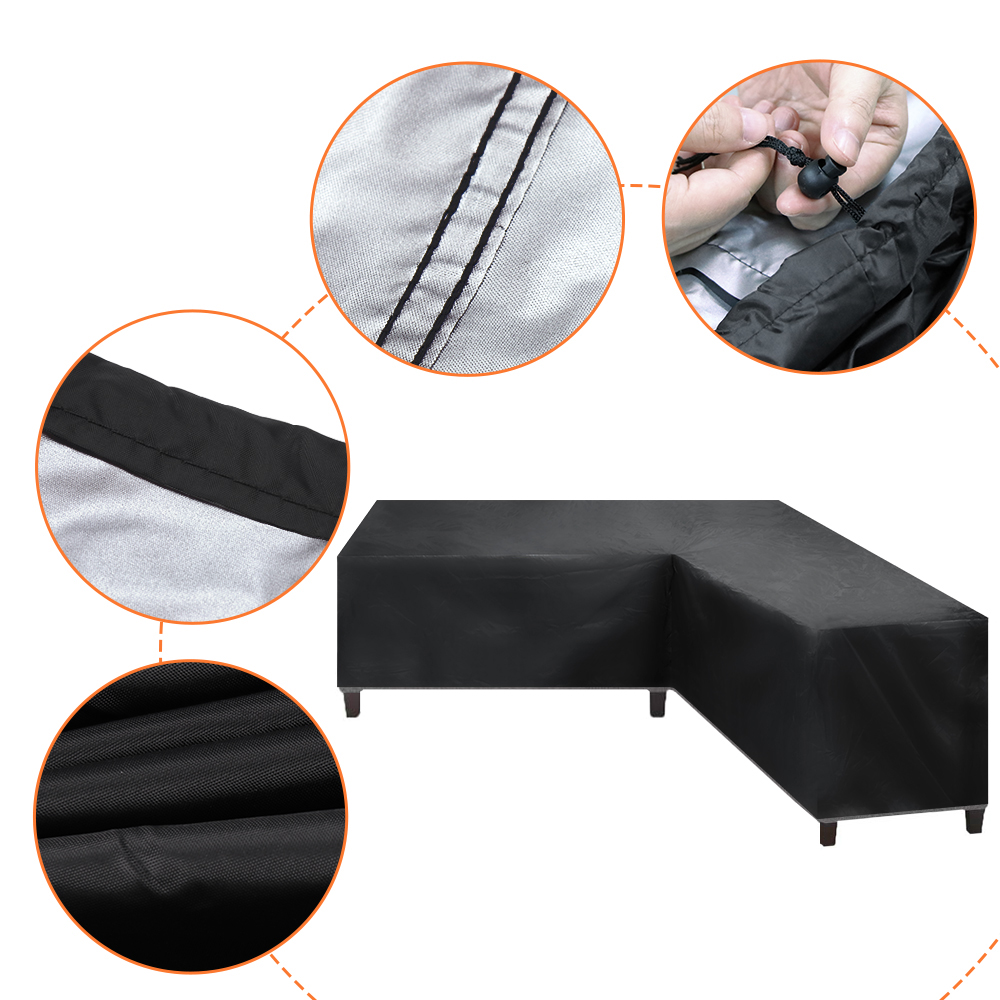 L Form Lounge Set Sofa Schutzhülle Regenschutz Gartenmöbel Abdeckung