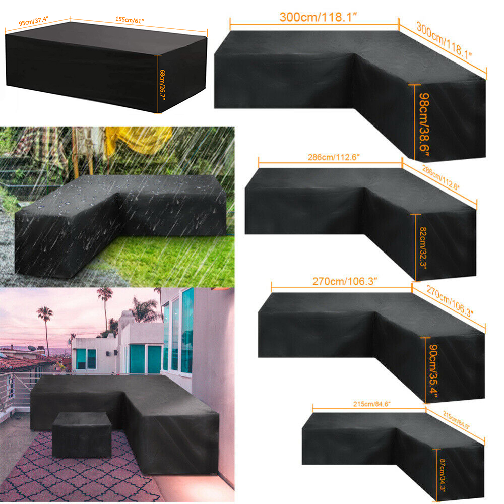 Waterproof L Shape Corner Outdoor Sofa