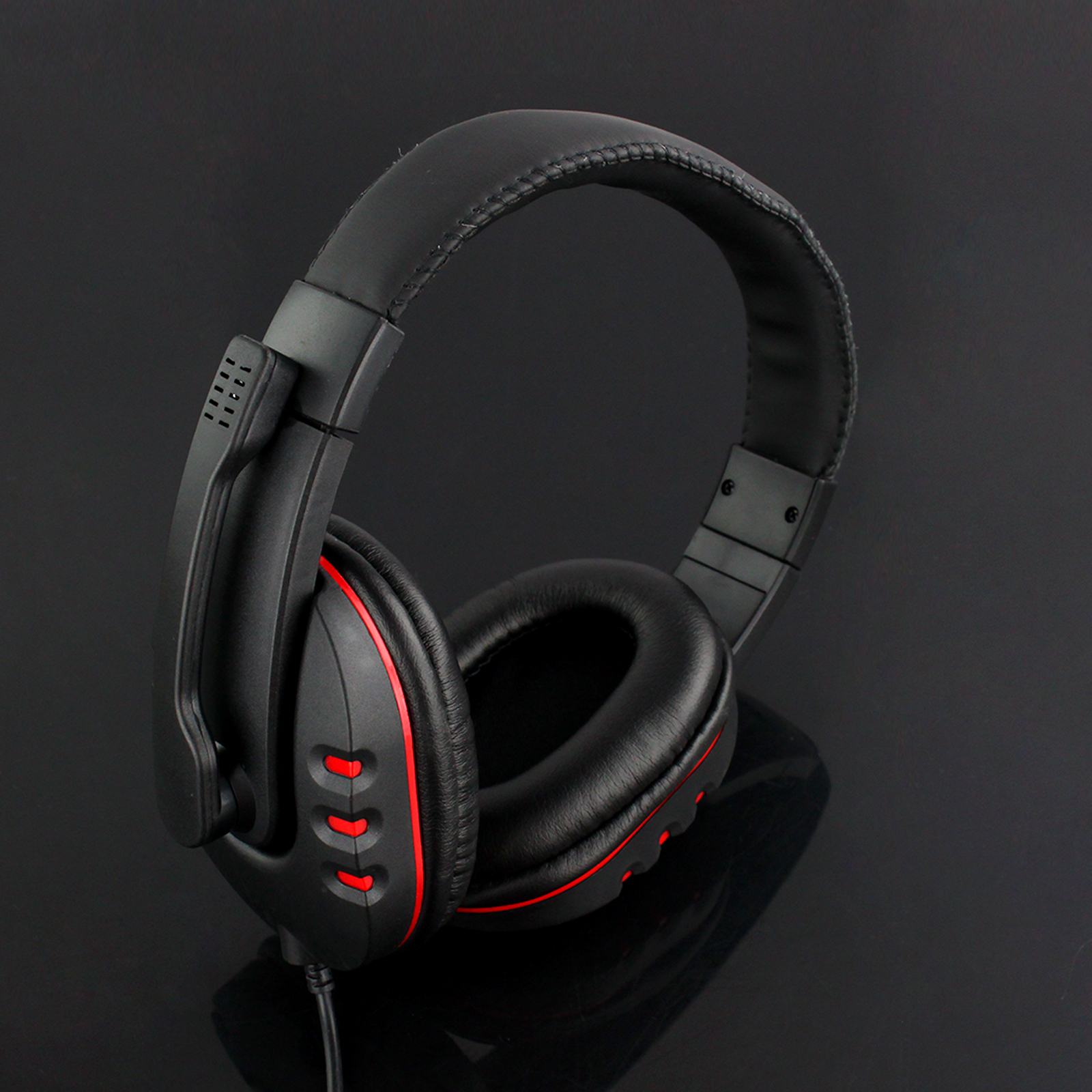 Wired USB Game Stereo Earpiece Headphones With Mic Noise Canceling For