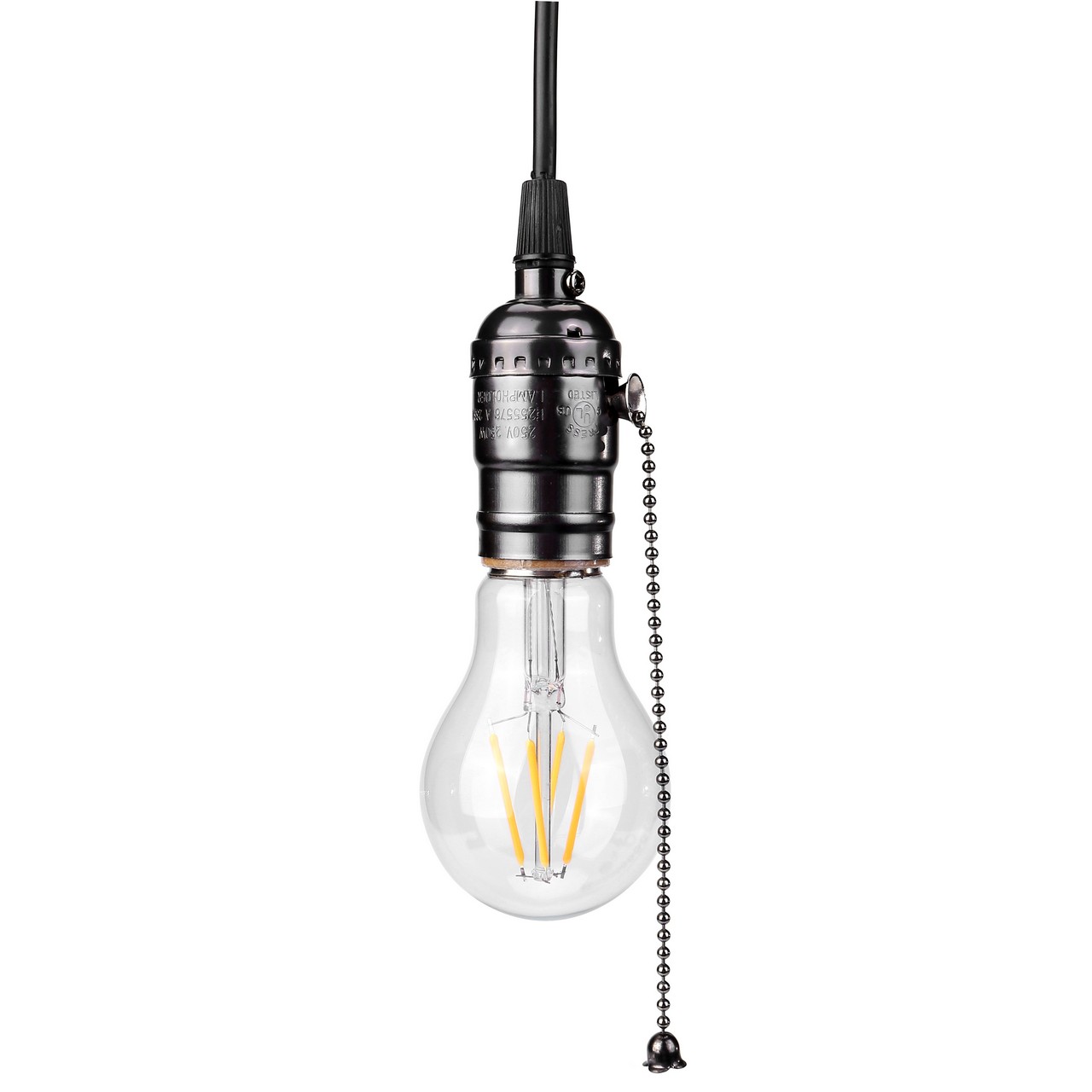 hanging light with pull chain
