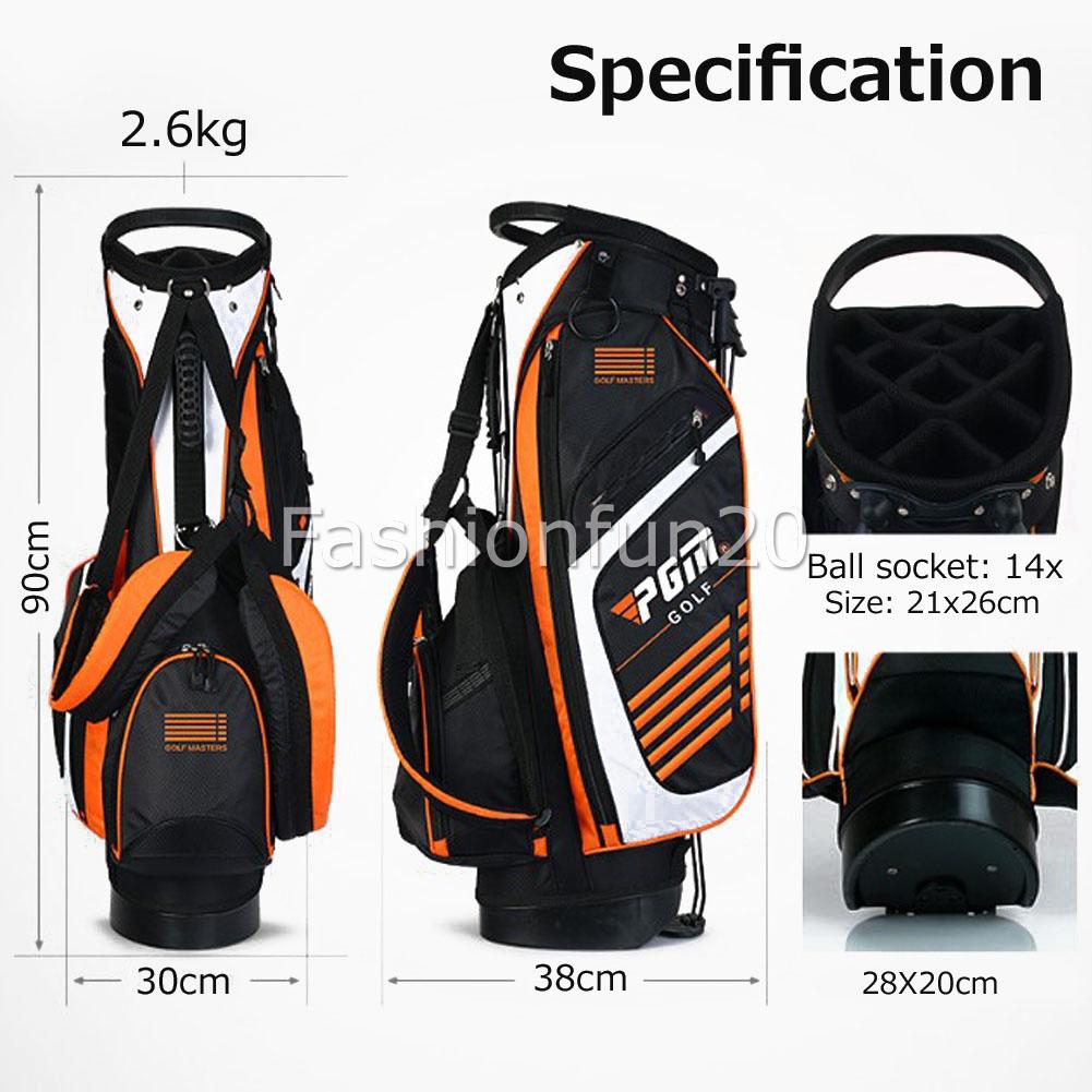 Golf Stand Cart Bag 14-Way Dividers Double Shoulder Straps Organised Easy Carry | eBay