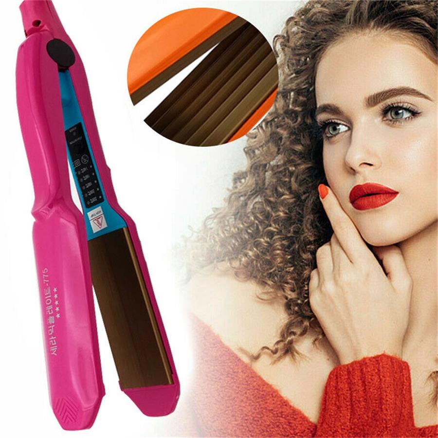 Hair Tool Titanium Hair Crimper Crimping Perm Slipnt Waver Curler